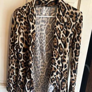 Leopard Print Women's Cardigan